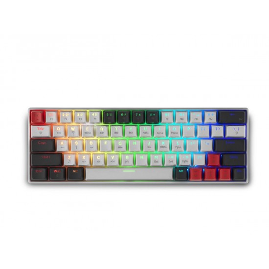 Геймърска безжична клавиатура Spartan Gear Pegasus 2 RGB White/Grey
