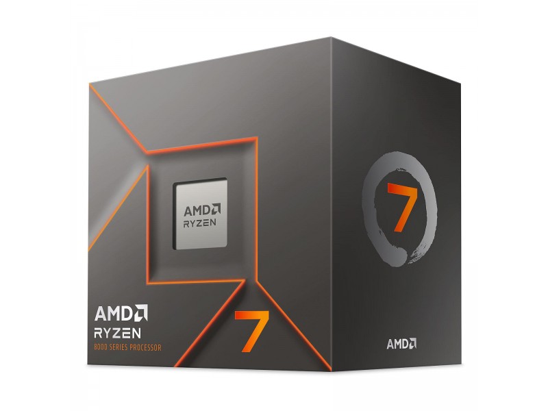 Процесор AMD RYZEN 7 8700F, 8-Core 4.1GHz (Up to 5.0GHz) 24MB Cache, 65W, AM5, BOX
