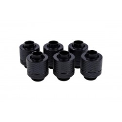 Фитинг Alphacool Eiszapfen, Удължител, 13/10mm, G1/4, Черен мат, 6 броя