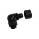 Фитинг Alphacool Eiszapfen, Удължител, 90°, 13/10mm, G1/4, Черен мат