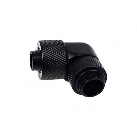 Фитинг Alphacool Eiszapfen, Удължител, 90°, 13/10mm, G1/4, Черен мат