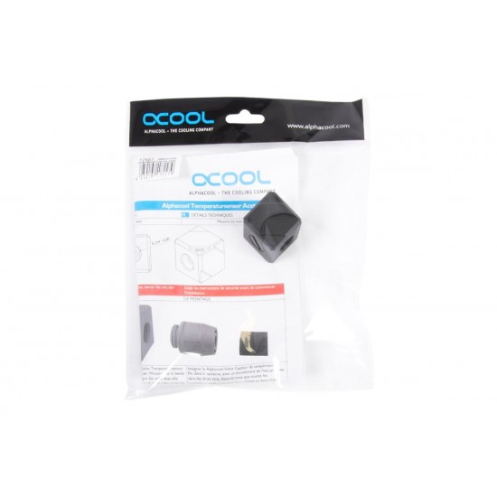 Терминал за свързване Alphacool Eiszapfen, G1/4 IT, 5 посочвен, Черен
