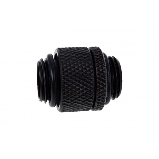 Адаптер съединител с вътрешна резба Alphacool, Въртящ се, G1/4, Черен мат