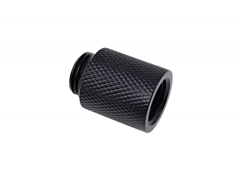 Удължител Alphacool Eiszapfen, 20 mm, G1/4 вънжна към G1/4 вътрешна резба, Черен мат