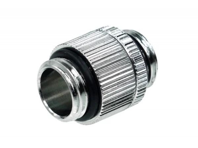 Адаптер Alphacool HF, Двоен нипел, G1/4 - G1/4, Въртящ се, Сребрист