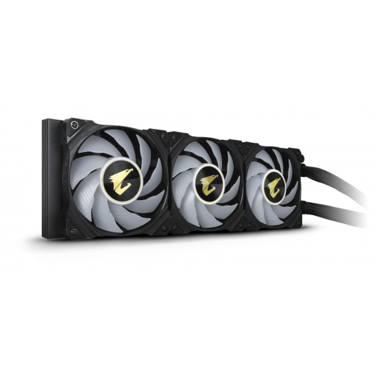 Охладител за процесор Gigabyte AORUS WATERFORCE X 360, LCD Display, RGB Fusion