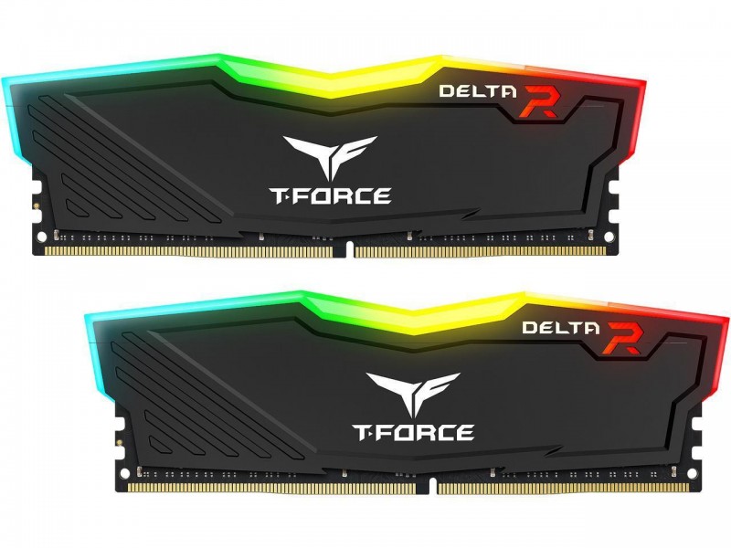 Памет Team Group T-Force Delta RGB Black DDR4 - 16GB (2x8GB) 3200MHz CL16-18-18-38 1.35V