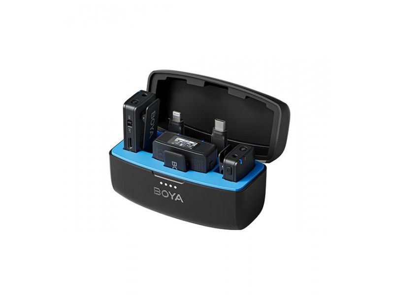 Безжична система микрофони All-in-One BOYA BOYAMIC с вградена 8GB памет