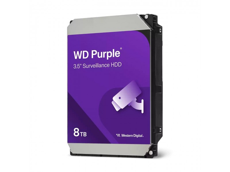 Хард диск WD Purple, 8TB, 5640rpm, 256MB, SATA 3, WD85PURZ