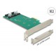 Карта Delock PCI Express x1 - 2 x internal M.2 Key B 110 mm, Low Profile Form Factor