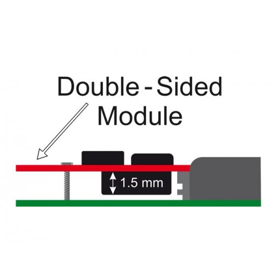 Карта Delock PCI Express x1 - 2 x internal M.2 Key B 110 mm, Low Profile Form Factor