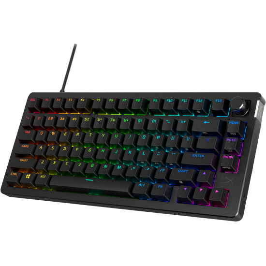 Геймърскa клавиатура HyperX Alloy Rise 75 - Ultra-customizable, Hot-Swappable, Linear Switch
