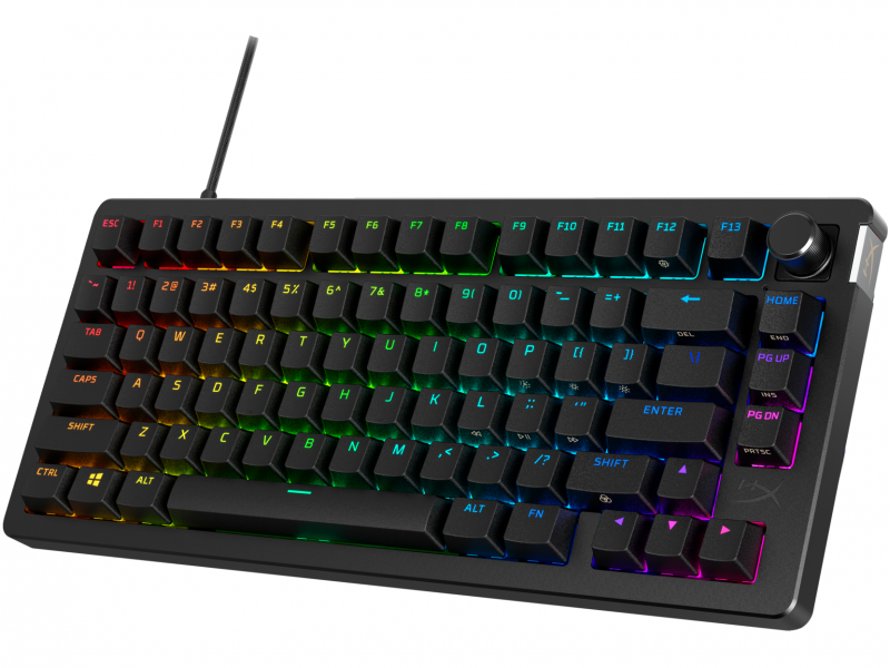 Геймърскa клавиатура HyperX Alloy Rise 75 - Ultra-customizable, Hot-Swappable, Linear Switch