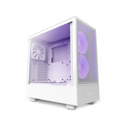 Кутия NZXT H5 Flow RGB Matte White, Mid-Tower