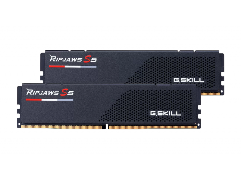 Памет G.SKILL Ripjaws S5 Black 32GB(2x16GB) DDR5 6000MHz CL30 F5-6000J3040G32GX2-RS5K, Intel XMP