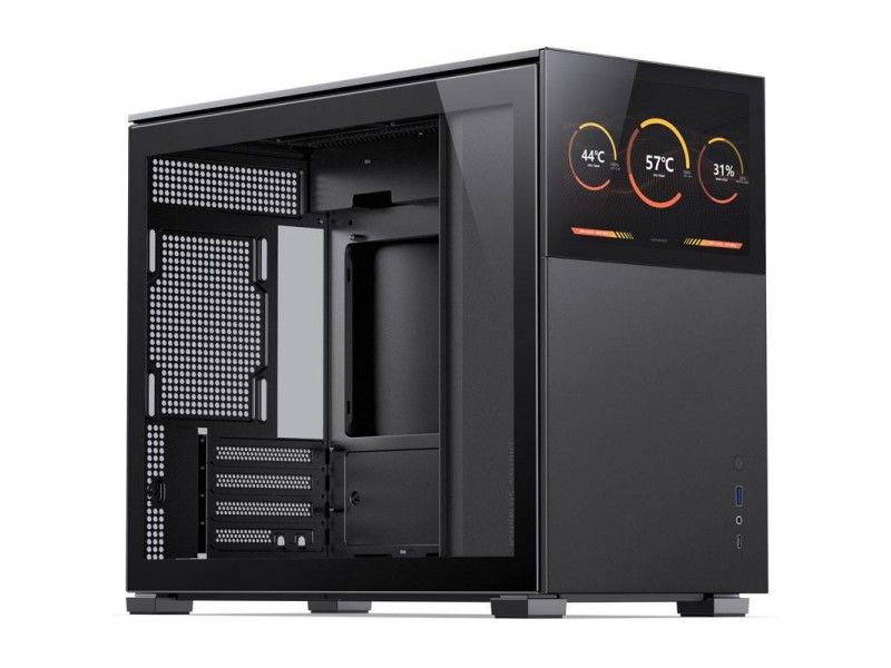 Кутия Jonsbo D31 Screen TG, mATX, Черна