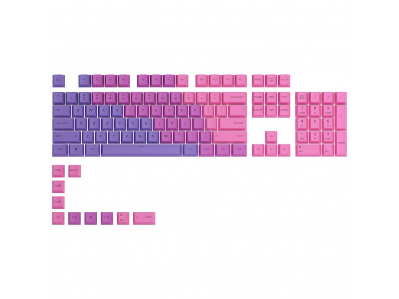 Капачки за механична клавиатура Glorious GPBT Doubleshot 114-Keycap Nebula US-Layout