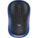 Безжична оптична мишка LOGITECH M185, USB, Син/Черен