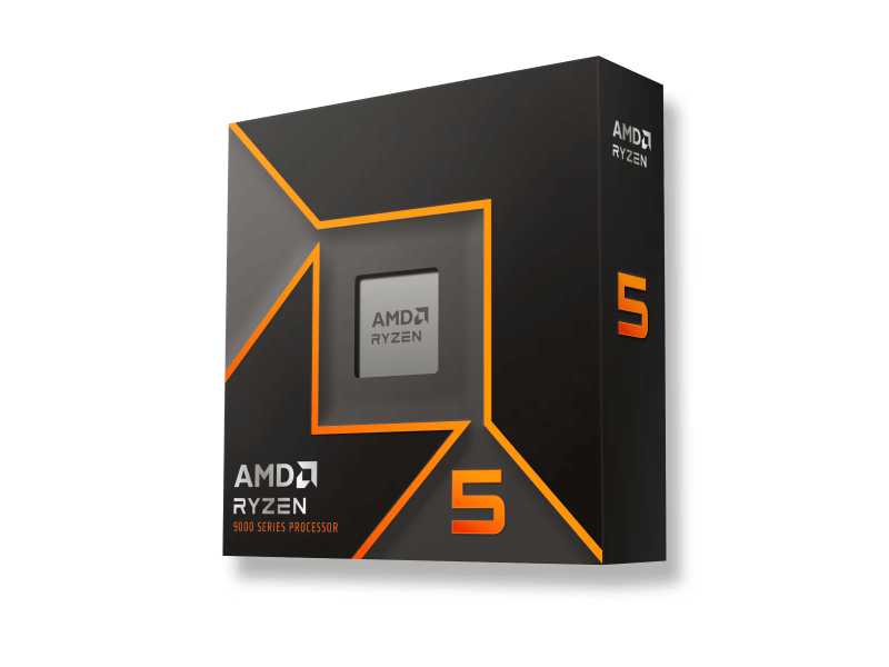Процесор AMD RYZEN 5 9600X, 6-Core, 3.9 GHz, 32MB, 65W, AM5, BOX, No Cooler