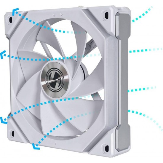 Вентилатор Lian Li Uni Fan SL V2, 120mm, aRGB, Бял