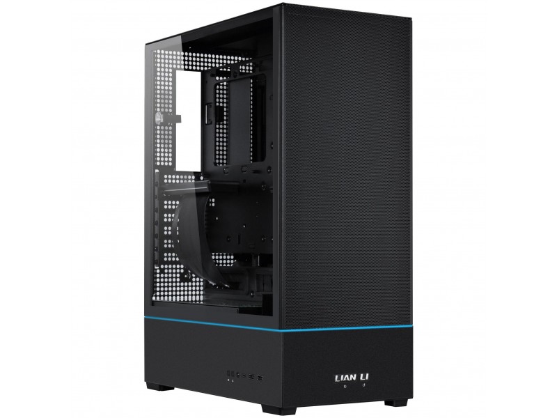 Кутия Lian-Li SUP01X Mid-Tower, Tempered Glass, Черна