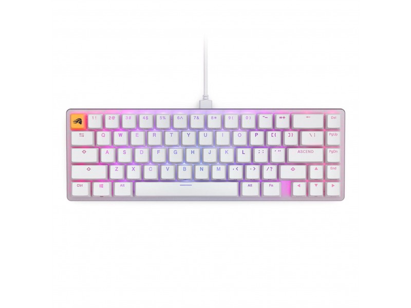 Геймърска механична клавиатура Glorious GMMK 2 White Compact- Fox Switches US-Layout
