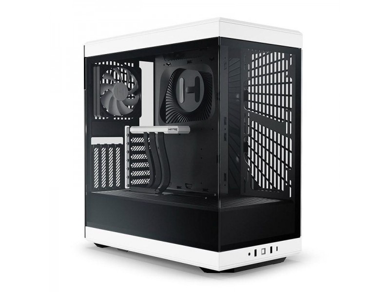 Кутия HYTE Y40 Tempered Glass, Mid-Tower, Бяло и Черно
