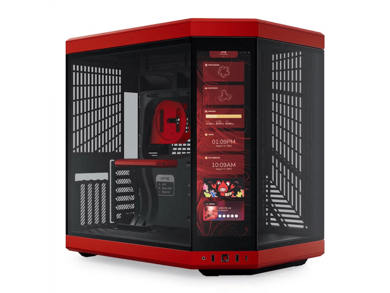 Кутия HYTE Y70 Tempered Glass Black/Red