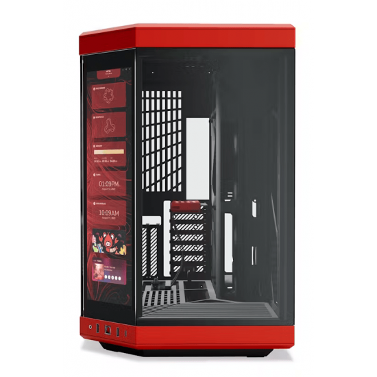 Кутия HYTE Y70 Tempered Glass Black/Red