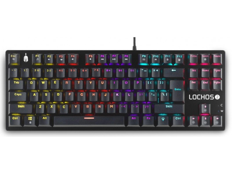 Геймърска механична клавиатура Spartan Gear Lochos 2 TKL, Черна