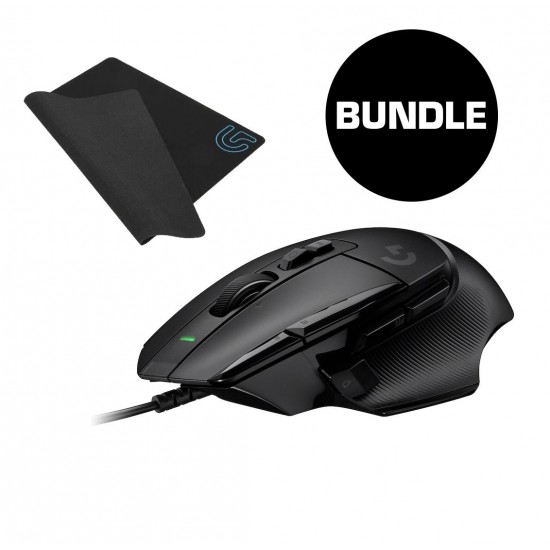 Бъндъл Геймърска мишка Logitech G502 X, Жична + Подложка за Мишка G240