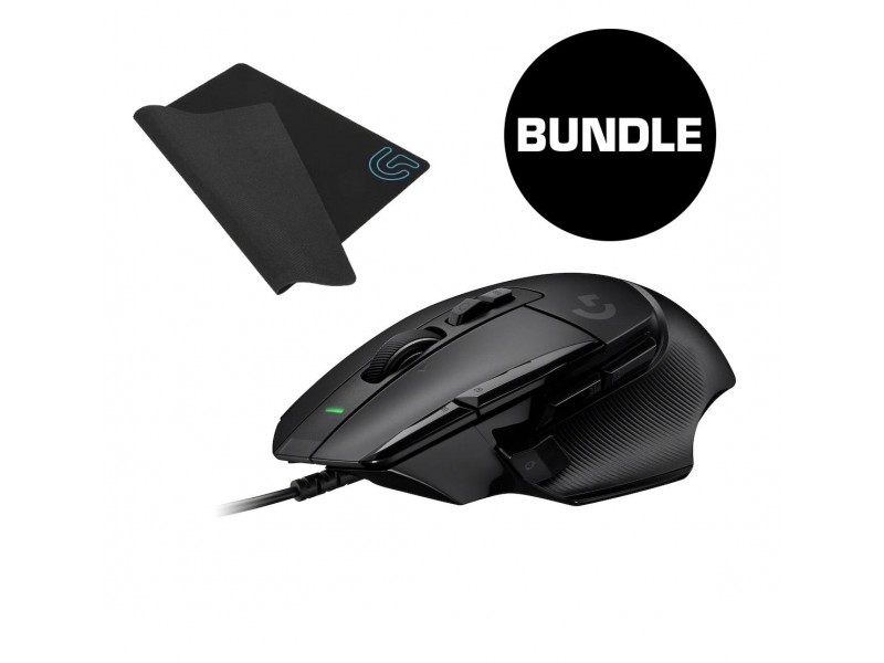Бъндъл Геймърска мишка Logitech G502 X, Жична + Подложка за Мишка G240
