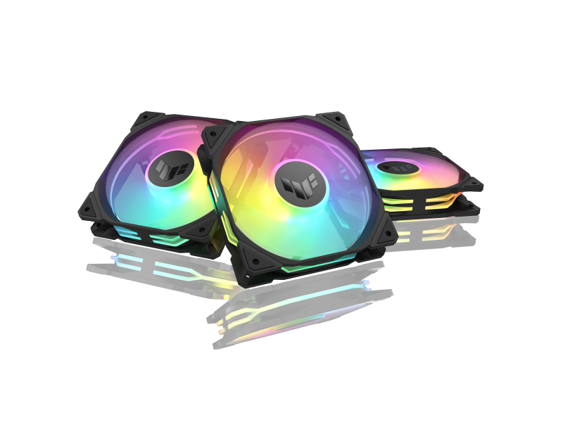 Комплект Вентилатори 3в1 ASUS TUF GAMING TR120 ARGB Reverse Black