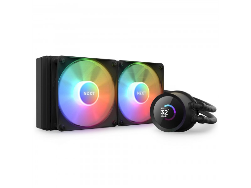 Охладител за процесор NZXT Kraken 240 RGB Black, LCD Display