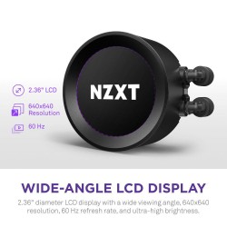 Охладител за процесор NZXT Kraken Elite RGB 280 Black, Customizable LCD Display Охладител за процесор NZXT Kraken Elite RGB 280 Black, Customizable LCD Display
