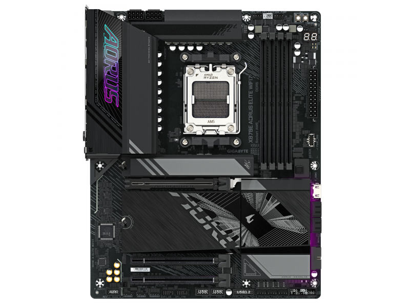 Дънна платка GIGABYTE X870E AORUS ELITE WIFI 7, Socket AM5