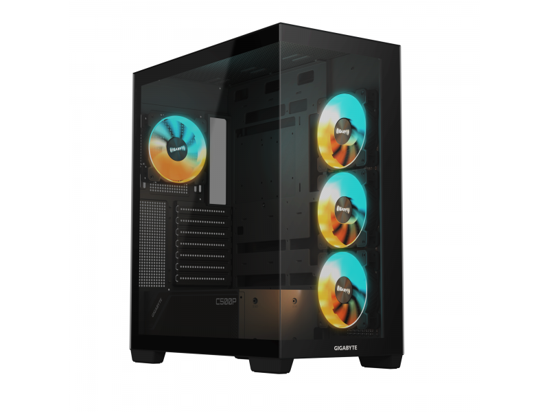 Кутия Gigabyte C500 PANORAMIC Stealth Black - Mid-Tower