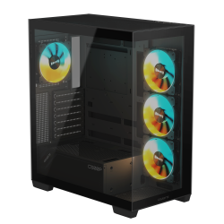 Кутия Gigabyte C500 PANORAMIC Stealth Black - Mid-Tower Кутия Gigabyte C500 PANORAMIC Stealth Black - Mid-Tower