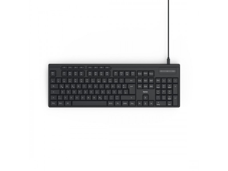 HAMA Жична клавиатура CK-200, кирилизирана, USB-A, USB-C, мулт.бутони
