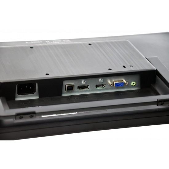 Тъч монитор HANNSPREE HT225HPB, LED, 21.5 inch, Wide, Full HD, Display Port, VGA, HDMI, Черен