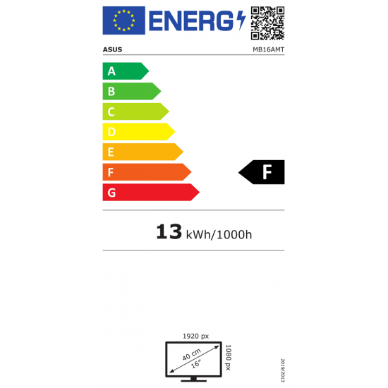 Монитор ASUS ZenScreen Touch MB16AMT, 15.6