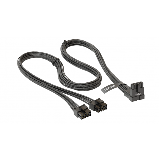 Кабел Seasonic 90° 12VHPWR 600W 16-Pin към 2x8 Pin за Seasonic захранвания