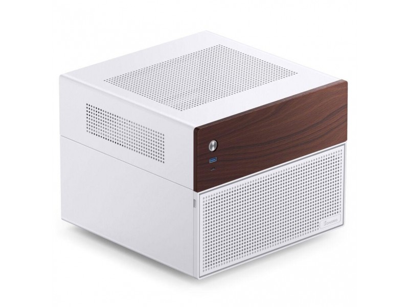 Кутия Jonsbo N4 NAS, m-ATX, Бяла