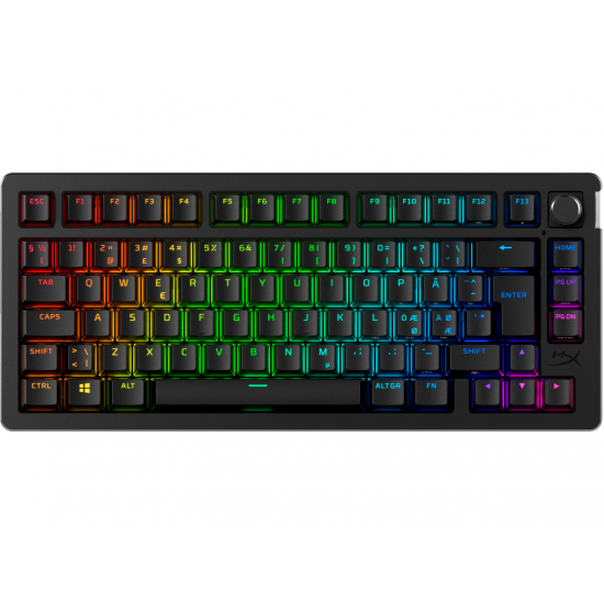 Безжична геймърска механична клавиатура с HyperX Alloy Rise 75