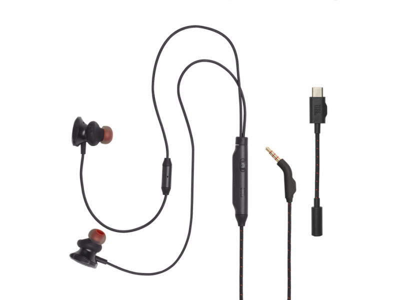 Слушалки JBL Quantum 50C, In Ear, Черен