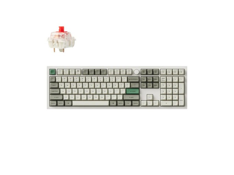 Механична клавиатура Keychron Q6 Max QMK Shell White - Gateron Jupiter Red