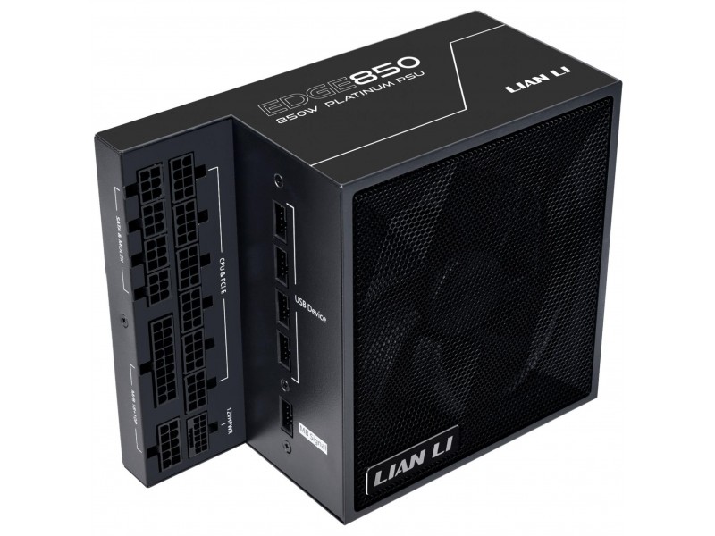 Захранващ блок Lian Li EDGE EG0850 Black 850W 80+ Platinum PCIe 5.1, ATX 3.1