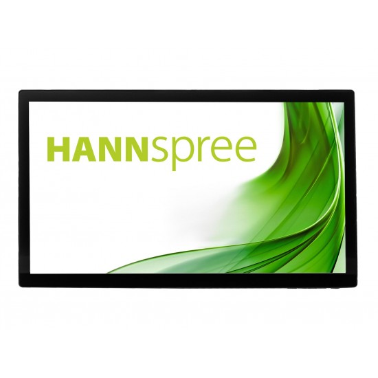 Тъч монитор HANNSPREE HT221PPB, TFT, 21.5 inch, Wide, Full HD, D-Sub, USB-C, HDMI, DP, 10 Point Touch, Черен