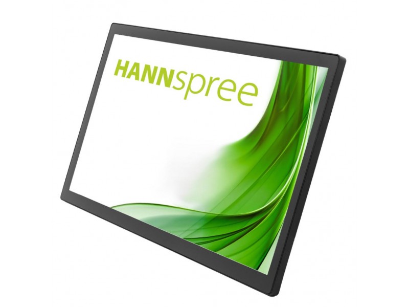 Тъч монитор HANNSPREE HT221PPB, TFT, 21.5 inch, Wide, Full HD, D-Sub, USB-C, HDMI, DP, 10 Point Touch, Черен