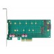 Карта PCI Express x4 Delock към 1x M.2 Key B + 1x M.2 NVMe M.2 Key M, Low Profile